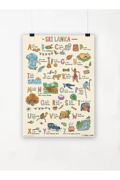 OSAS - Sri Lanka A-Z Poster (A2)