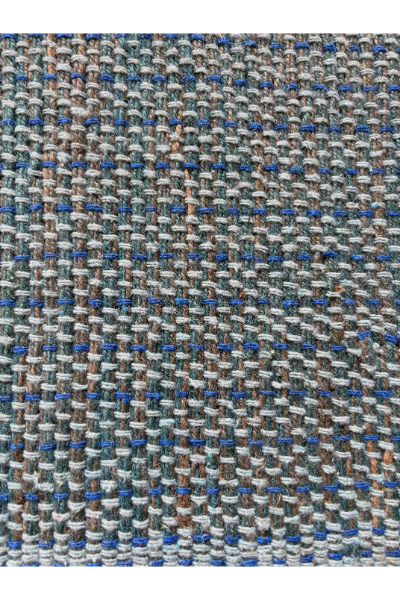 Jute Rug - Blue and White Weave