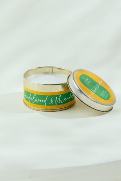 Sandalwood & Mandarin Regular Tin Candle