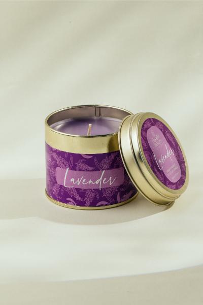 Lavender - Tall Tin Candle 