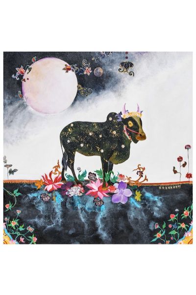 Full moon Nandi Post Card