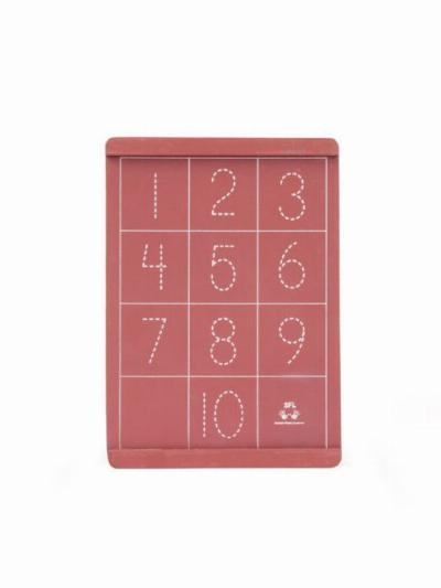 A5 Number & Counting Chalkboards - Maroon