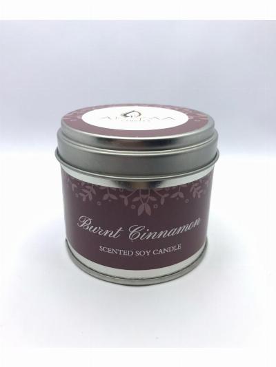 Burnt cinammon Soy Wax Tin Candle