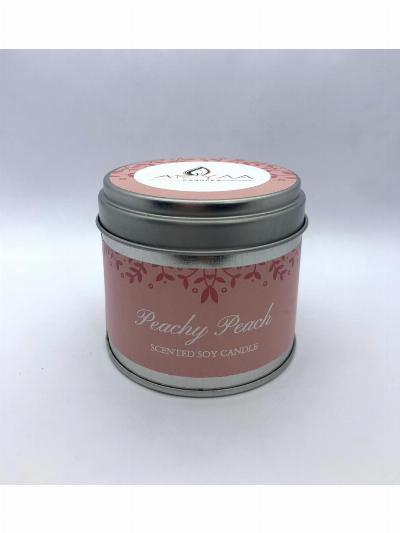 Peachy Peach Soy Wax Tin