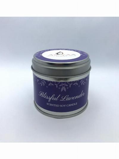 Blissful lavender Soy Wax Tin Candle