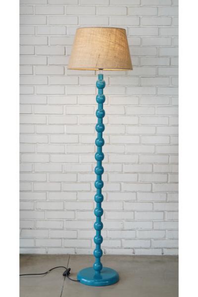 Lumos (Cerulean) - Tapered Jute Shade