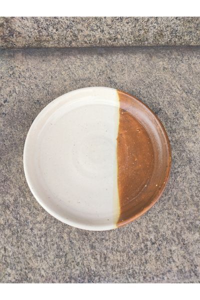 Glazed Brown and White 10