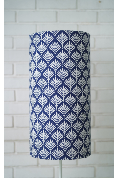 Barrel Shade (M) - Blue Motif Print
