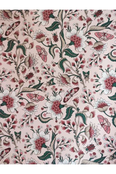 Wrapping Paper - Peach Gardenia Print