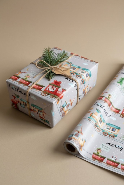 Christmas Wrapping Paper - North Pole Express