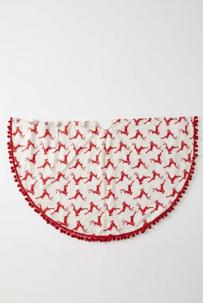 Christmas Tree Skirt - Reindeer print