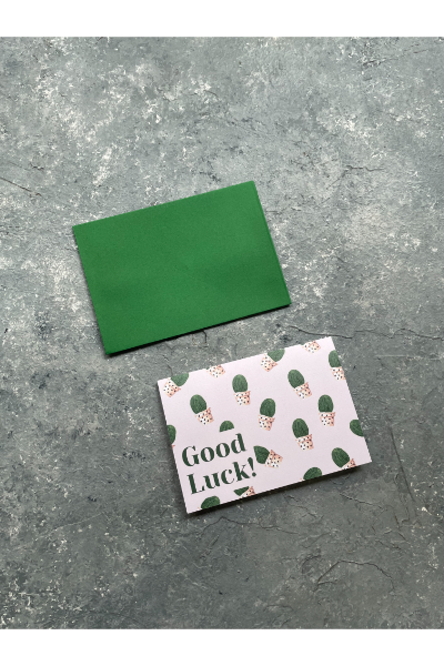 Greeting Card - Good Luck Cactus