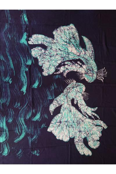 Batik Koi Wall Hanging  - Design 01