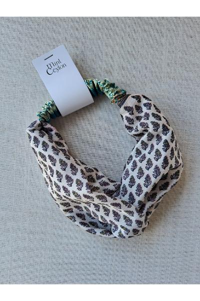 Anya Headband - White Paisley
