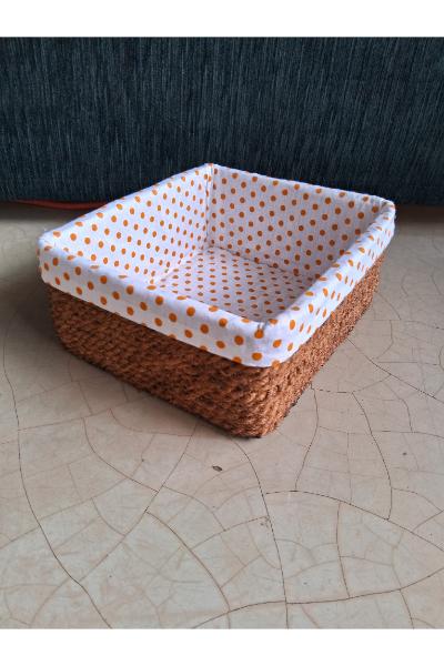 Rope Basket with Polka dot lining JB006B