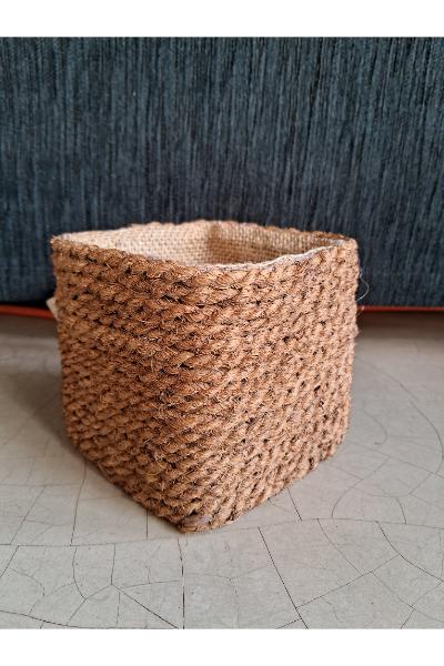 Rope Basket with Jute Lining - JB016C