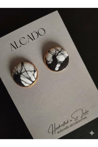 Batik Studs - Onyx  - ALC#44