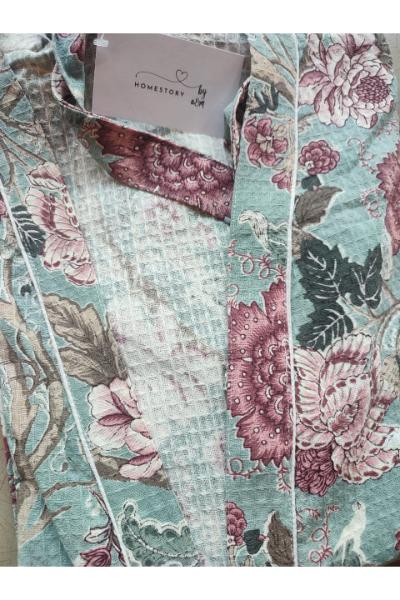 Block Print Bathrobe - T-B-204
