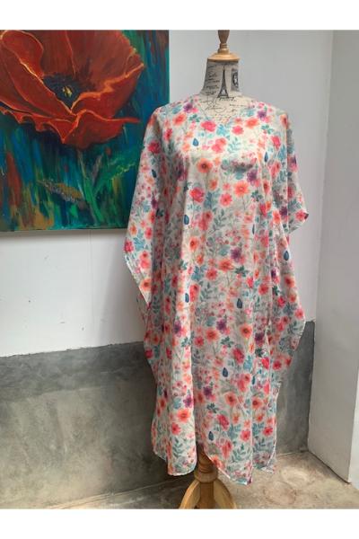Cotton long Kaftan (E79) - Design 01