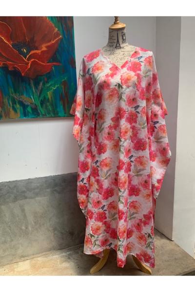 Cotton long Kaftan (E79) - Design 02