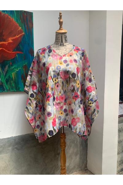 Cotton Short Kaftan (E79) -  Design 02