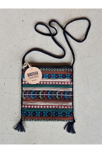 X Stitch Side Bag - Earth