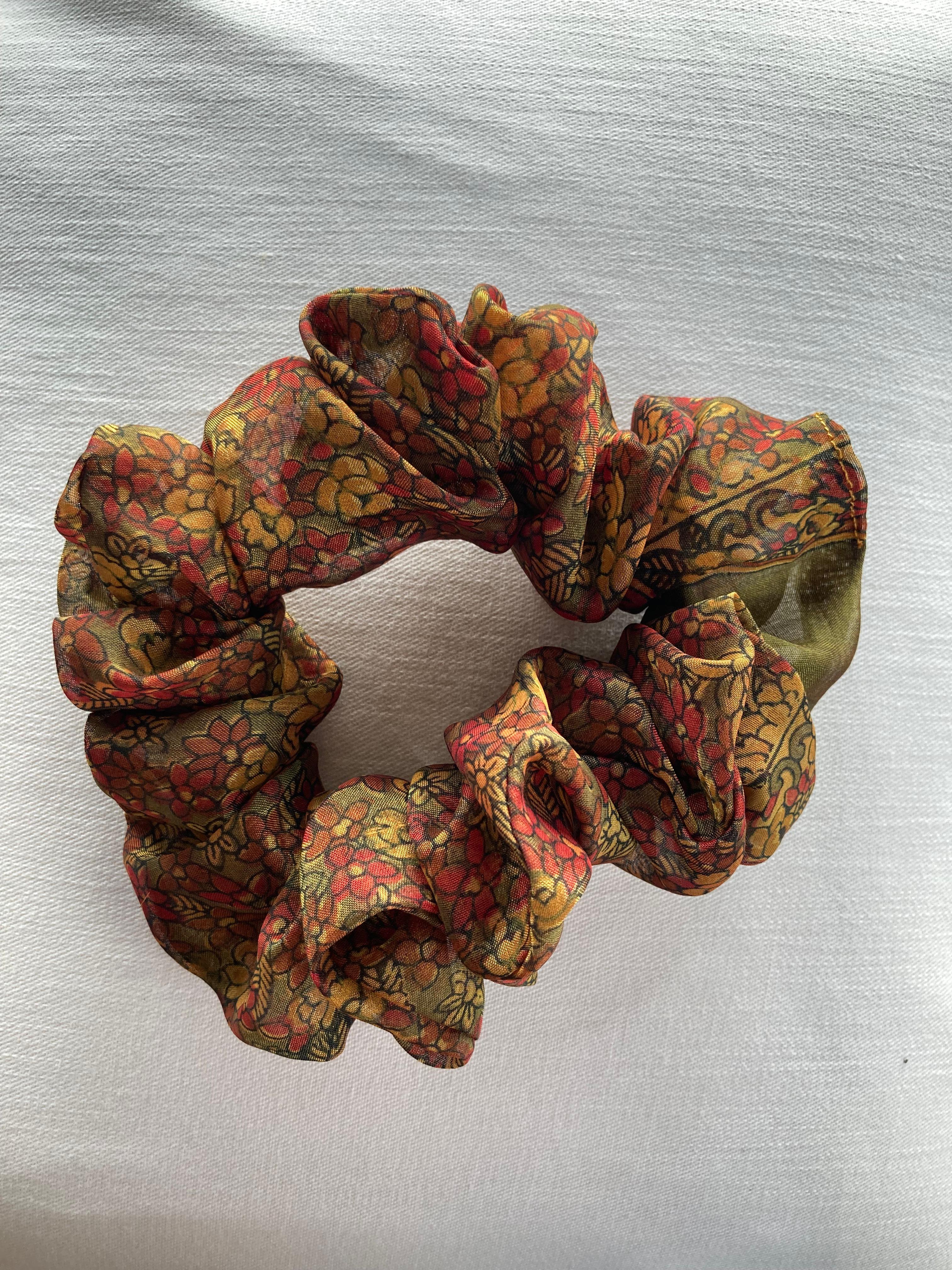 Scrunchy - Marigold Floral (S)
