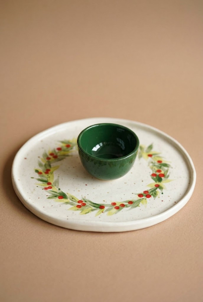 Christmas serveware - Wreath Platter