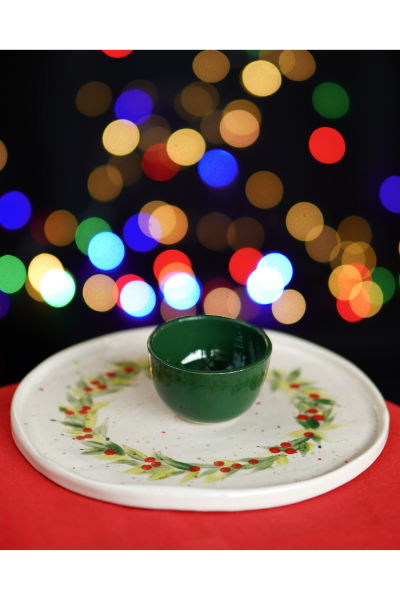 Ceramic Set - Wreath Platter