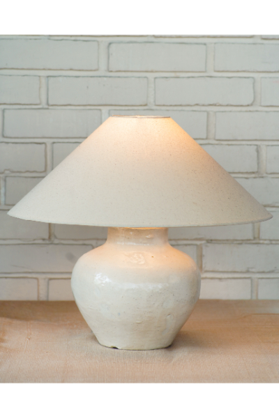 Ceramic Table Lamp - Ivory