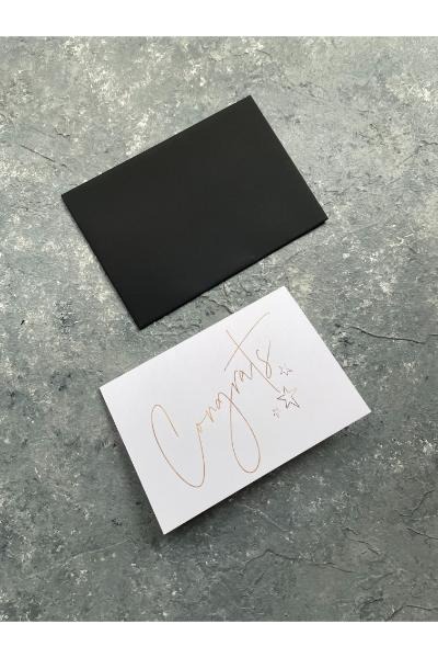 Greeting Card - Congrats White