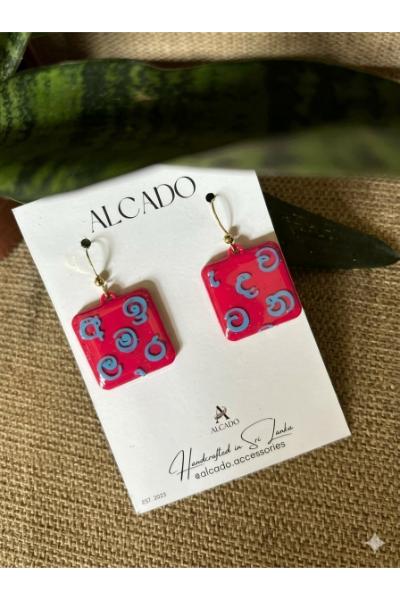 Akuru Earring - Hot Pink - ALC#46.2