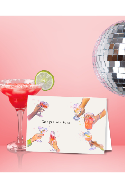 Greeting Card - Congratulations Drinks