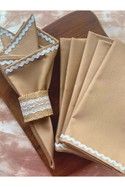 Twill Napkin - Beige - Set of 6
