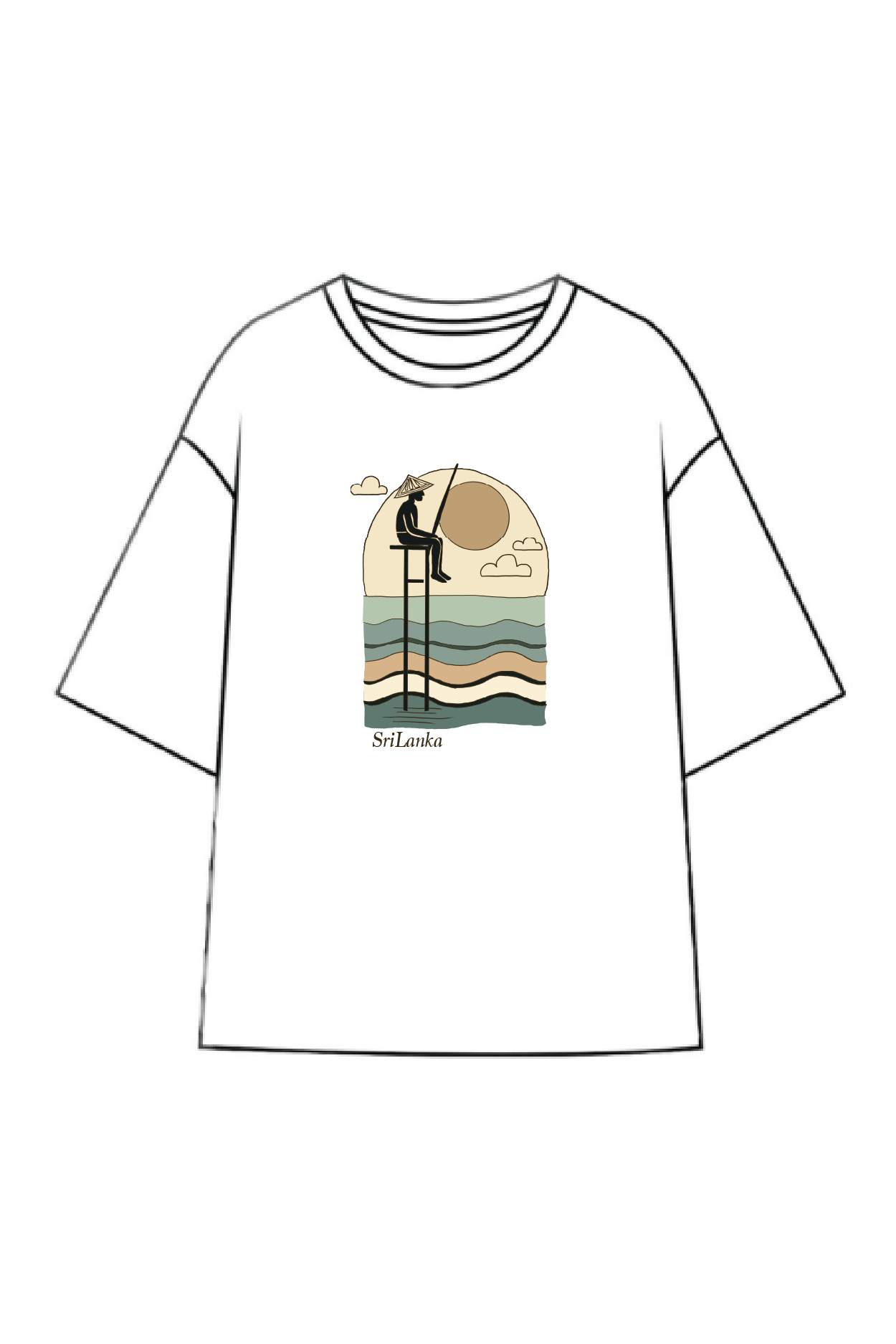Srilanka printed tee