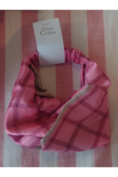 Anya Headband - Pink and grey