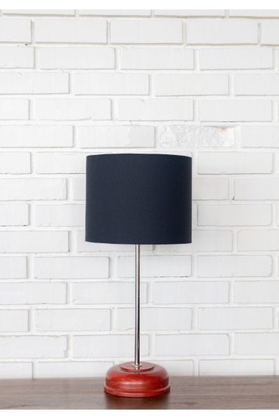 Plain Jane table Lamp - Scarlet, Black  Drum shade